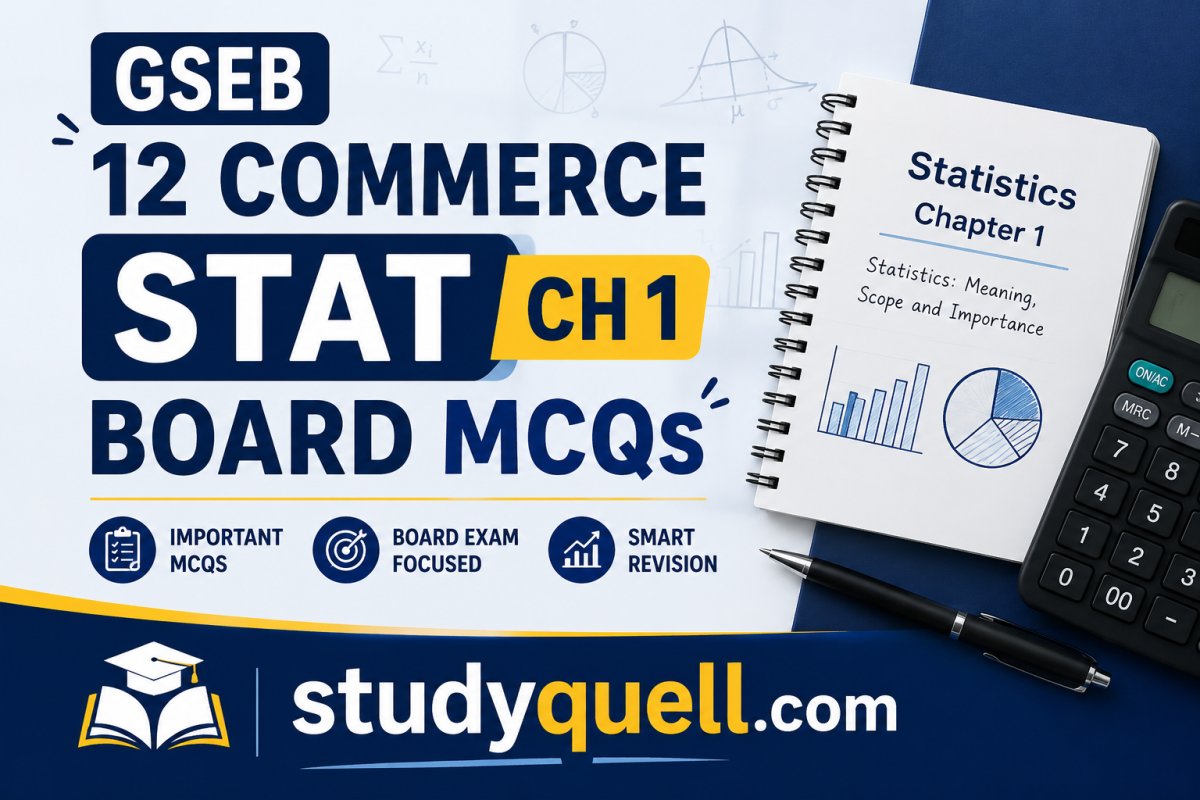 12 Commerce Stat Ch 1 Board MCQs