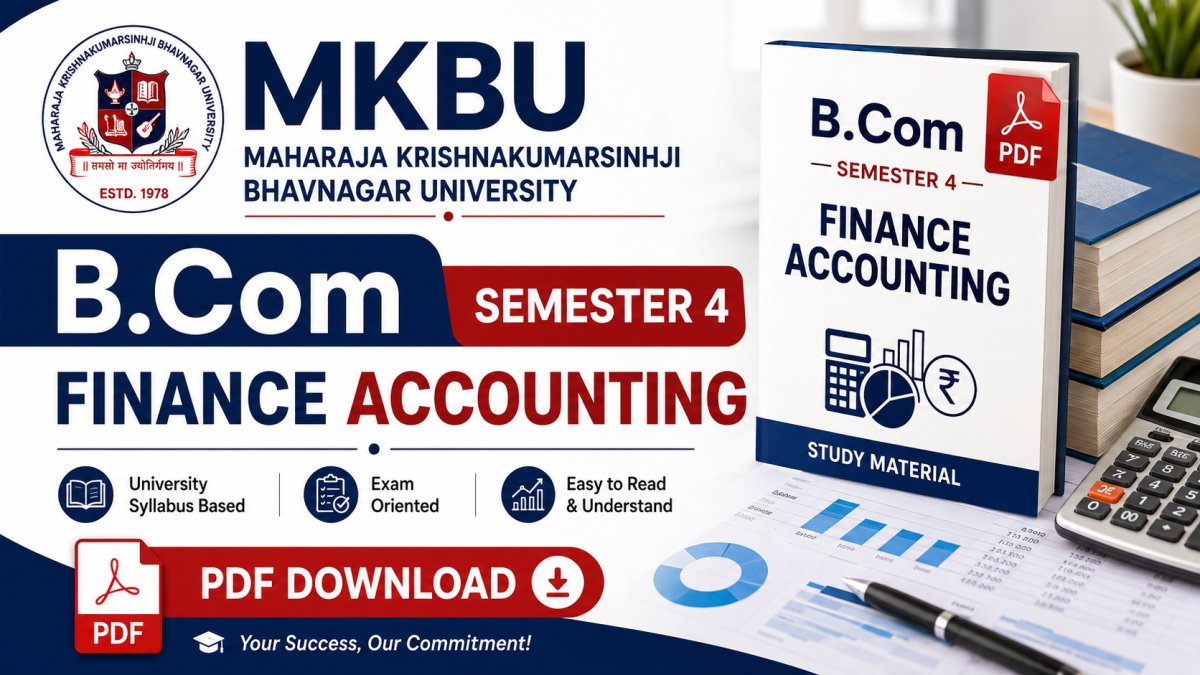 MKBU B.Com Sem 4 Finance Accounting PDF Download