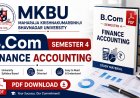 MKBU B.Com Sem 4 Finance Accounting PDF Download