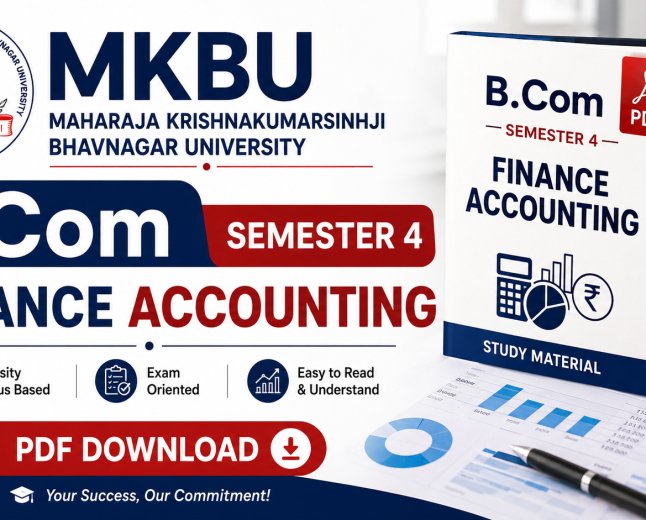 MKBU B.Com Sem 4 Finance Accounting PDF Download