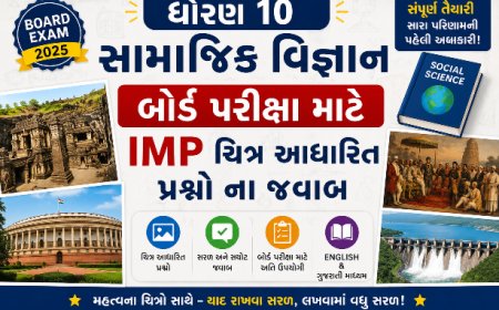 ધોરણ 10 સામાજિક વિજ્ઞાન: બોર્ડ પરીક્ષા માટે IMP ચિત્ર આધારિત પ્રશ્નો ના જવાબ