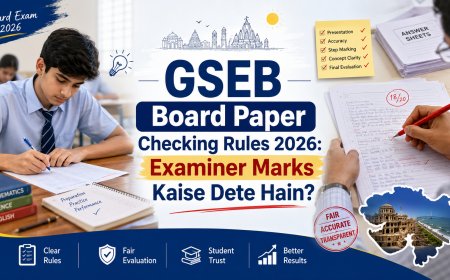 GSEB Board Paper Checking Rules 2026: Examiner Marks Kaise Dete Hain?
