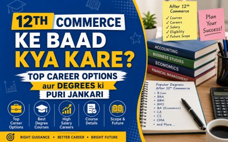 12th Commerce Ke Baad Kya Kare? Top Career Options aur Degrees ki Puri Jankari