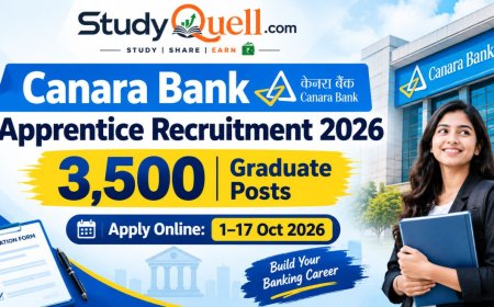 Canara Bank Apprentice Recruitment 2026 – 3500 Graduate Posts | Apply Online (1-17 Oct)