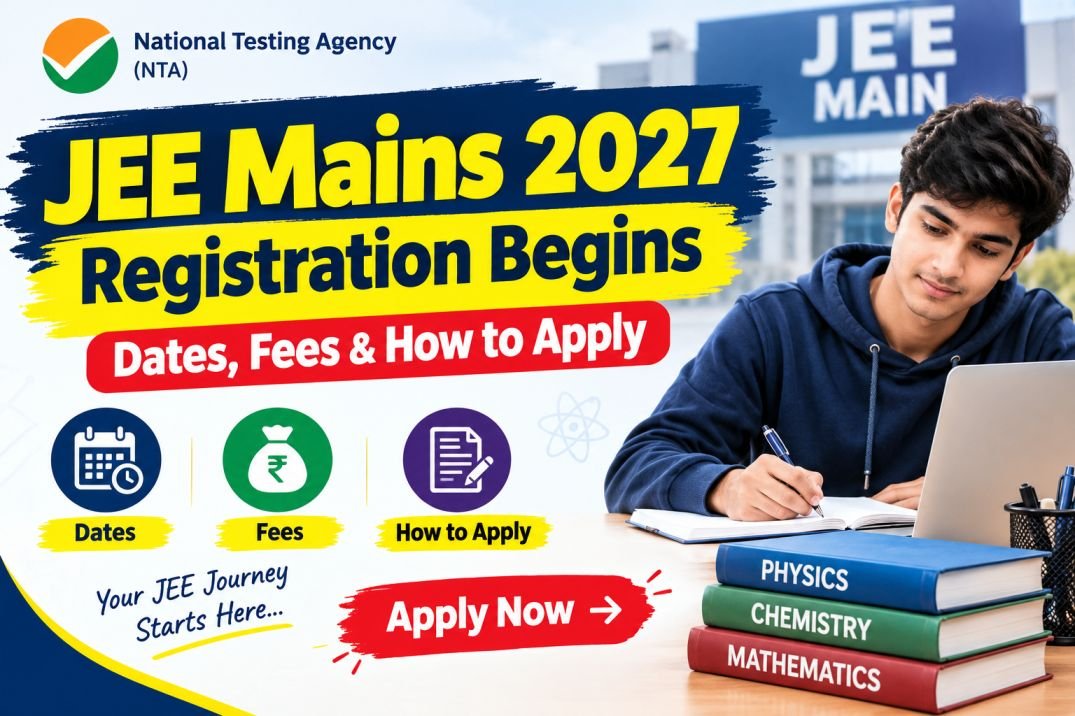 JEE Mains 2027 Registration Begins – Dates, Fees & How to Apply