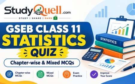 GSEB Class 11 Statistics Quiz | Chapter-wise & Mixed MCQs