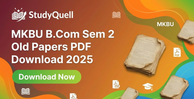 MKBU B.Com Sem 2 Old Papers PDF Download 2025