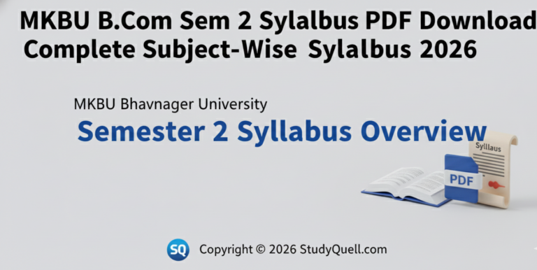 MKBU B.Com Sem 2 Syllabus PDF Download