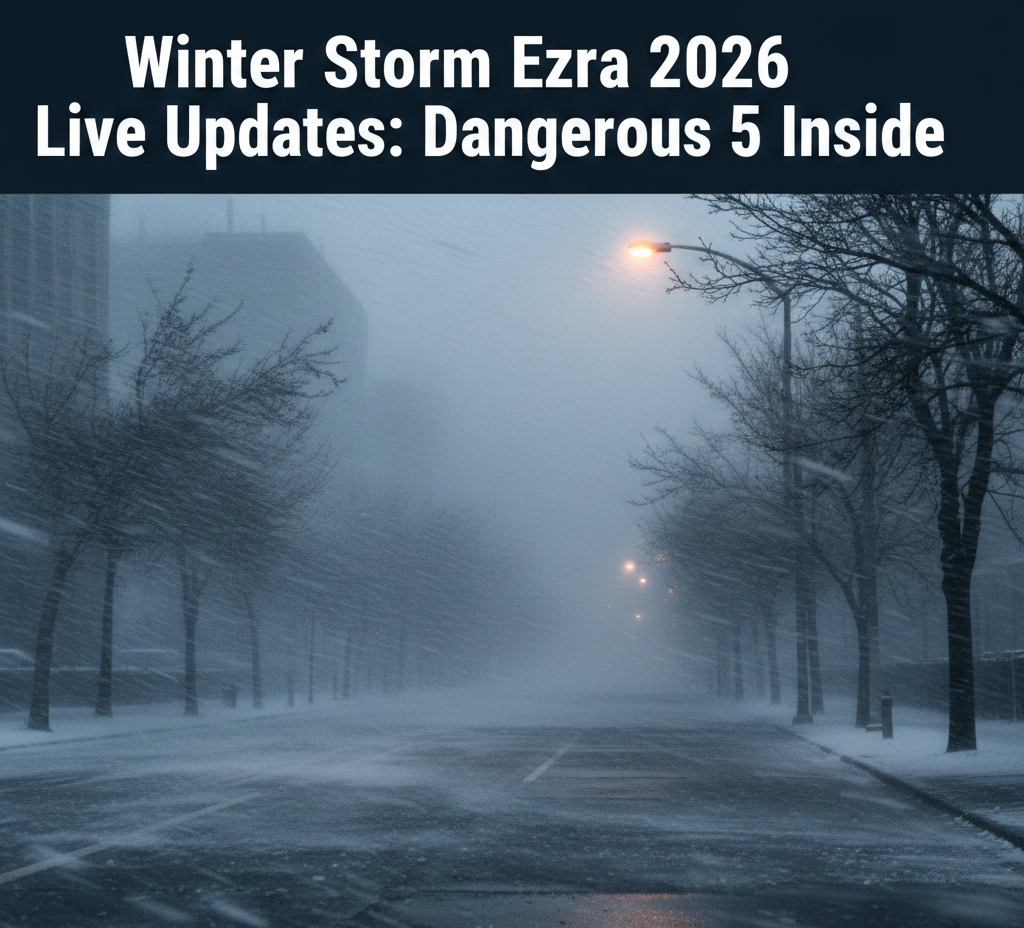 Winter Storm Ezra 2026 Live Updates: Dangerous 5 Inside
